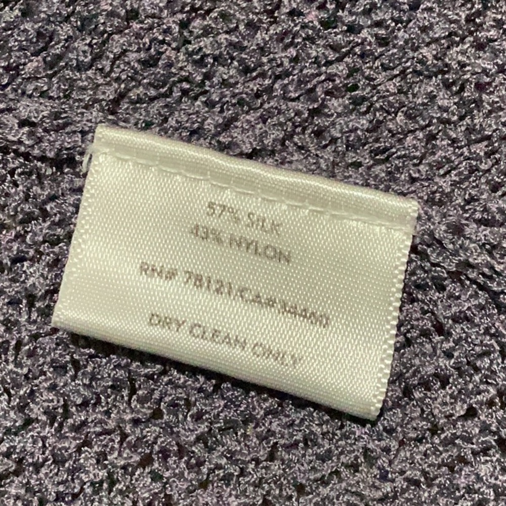 Eileen Fisher Dusty Purple Open Front Cardigan - Size M - Picture 4 of 8